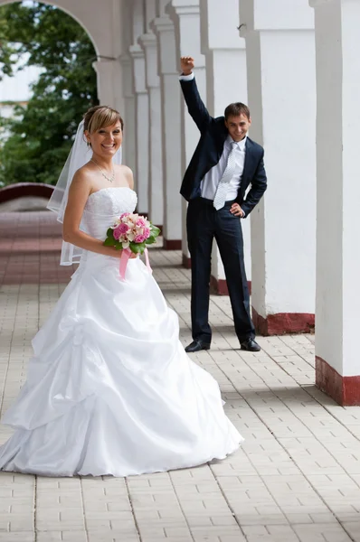 O casamento, dois jovens — Fotografia de Stock