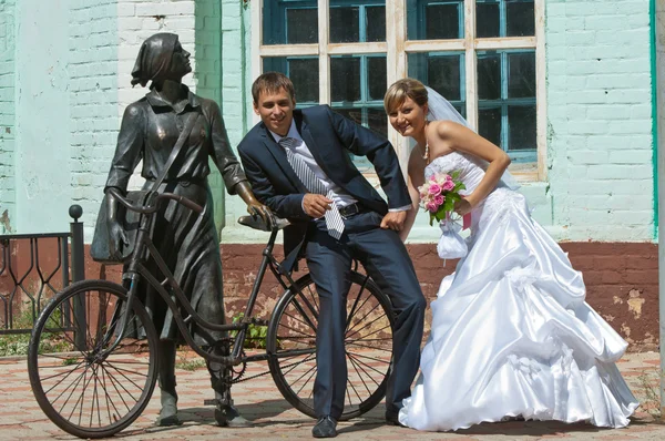 La boda, dos jóvenes — Foto de Stock