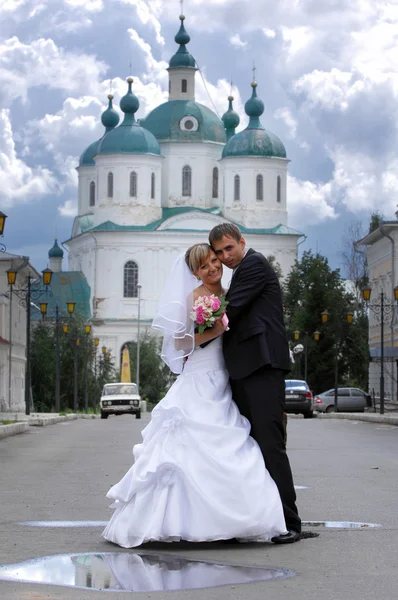 The wedding, two young men — Stock Photo, Image