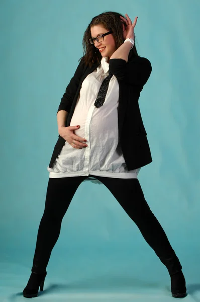 Schwanger, schwanger, enceinte, gravid, parturient, imprägniert, — Stockfoto