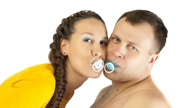 Husband wife, pregnant — Stock Photo, Image