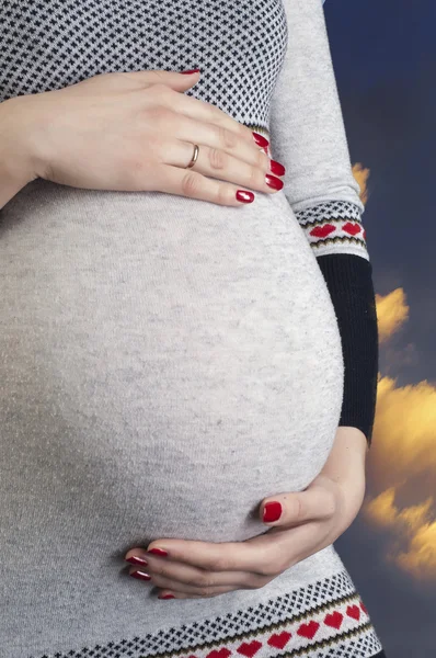 Zwangere buik — Stockfoto