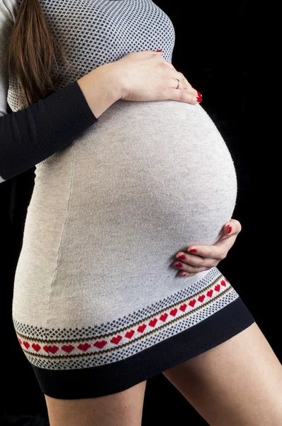 Pregnant belly — Stock Photo, Image