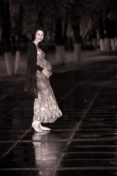 임신, 기대, enceinte, 벗, 큰, 말라리아, pregg — 스톡 사진