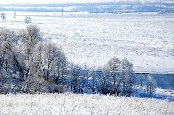 Fiume inverno — Foto Stock