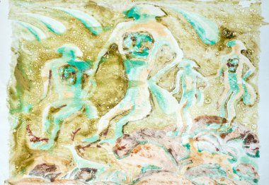 ünlü Tarih öncesi kaya resimleri.