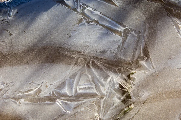 Παγετός στο γρασίδι του φθινοπώρου — Φωτογραφία Αρχείου