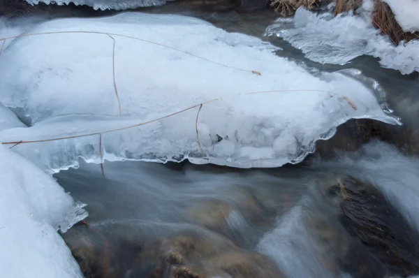 Eis auf dem Fluss — Stockfoto