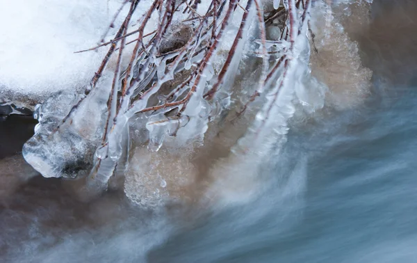 Eis auf dem Fluss — Stockfoto