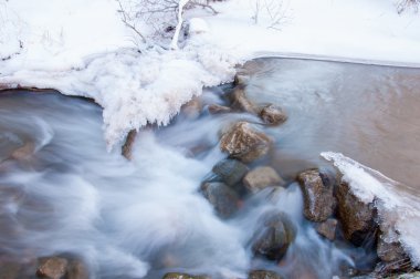 nehir buz. Kışın nehir