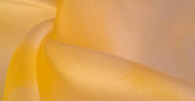 Pastel bej ve sarı tonlarda ipek kumaş, sepia pastel sarı kremsi bej tonda kumaş duvar kağıdı desenli arka plan: sevimli doğal desenli tekstil fotoğrafı