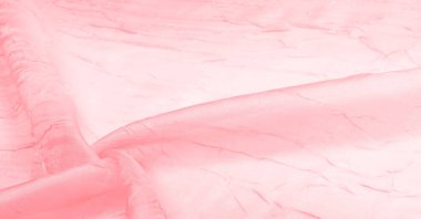 İpek kumaş, Kırmızı Beyaz. Çizgilerle çizilmiş ve pürüzsüz. Doku arka planı. Matte düğün saten kumaşı. Bu sofistike hafif saten tekstil şık bir görünüm yaratır..