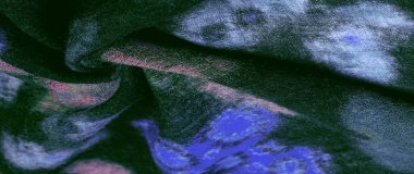 Doku, arkaplan, dekor, modern, tekstil, sanat, tasarım, renkli kelebek desenli siyah yün kumaş