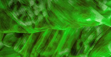 Yeşil kumaş. İnce organzalı ipek kumaş, panter desenli, buruşuk desenli. Geçmişi. Şablon.