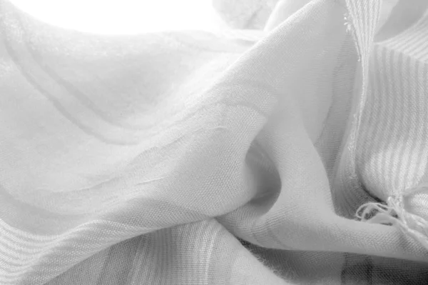 Монохромная Серая Шелковая Ткань Текстура Фон Фотография Изображение Разработанные Выполненные — стоковое фото