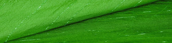 Grüner Seidenstoff Mit Lurex Glänzende Textur Hintergrund Satin Hintergrund Luxuriöse — Stockfoto