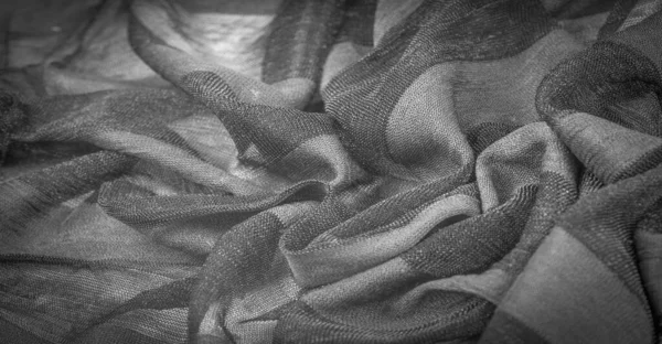 Siyah Beyaz Ipek Kumaş Yumuşak Dokunmatik Kumaş Gökkuşağı Renginde Mevcut — Stok fotoğraf