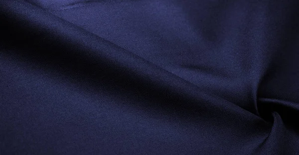 Tecido Seda Azul Isto Tecido Cetim Seda Diferencia Densidade Lisura — Fotografia de Stock