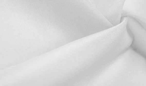 Белый Шелк Гладкий Элегантный Белый Шелк Роскошная Текстура Атласной Ткани — стоковое фото
