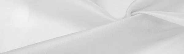 White Silk Smooth Elegant White Silk Luxurious Satin Fabric Texture — Stock Photo, Image