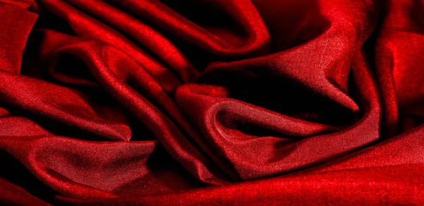 Red Cloth Abstract Red Background Natural Fabric Cotton Texture Background — Stock Photo, Image