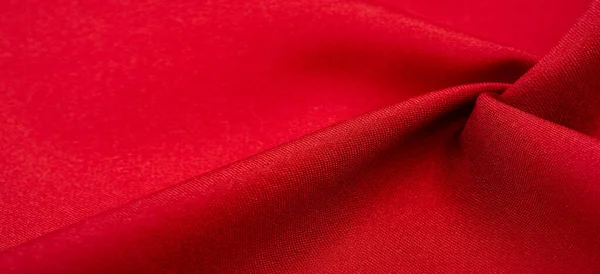 Червона Шовкова Тканина Шовкове Атласне Ткацтво Відрізняється Щільністю Гладкістю Блиском — стокове фото