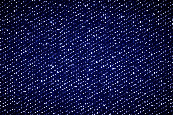 Tecido Tem Azul Brilhante Aqua Cor Azure Com Fio Prata — Fotografia de Stock