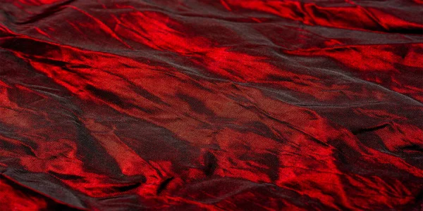 Red Black Pleated Silk Beautiful Elegant Shiny Words Perfectly Described — Φωτογραφία Αρχείου