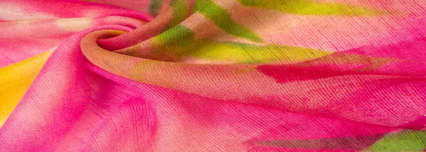丝绸面料 抽象图解 精英尘土飞扬的红色郁金香 纹理图案 — 图库照片