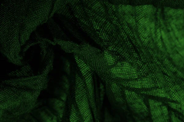 Teksturę Kontekst Kontekst Ciemnozielone Luksusowe Błyszczące Tkaniny Tekstury Abstrakcyjne Jedwabne — Zdjęcie stockowe