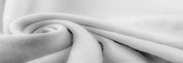 Біла Тканина Свербіж Тонкий Тканина Діагональним Плетінням Ниток Латинської Французької — стокове фото