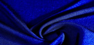 Mavi kumaş. Doğal kumaştan soyut kırmızı arkaplan. Pamuk. Doku, arkaplan, desen