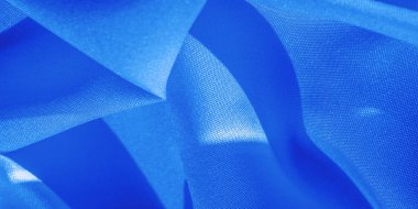 Mavi ipek kumaş, safiri safirli kumaş. Doku, arkaplan, desen