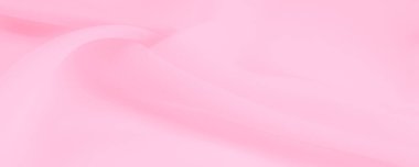 İpek kırmızı polyester. Pembe ipek kumaşın arka planı. Şeffaf arkaplan ve elbise dikmek için açık kumaştan yapılmış. Tekstil panoraması. Dokuma. şablon.