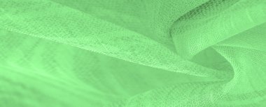 ipek Cambric - çok ince şeffaf yumuşak paralı kumaş, yeşil sihirli nane dokusu, arka plan, desen, his