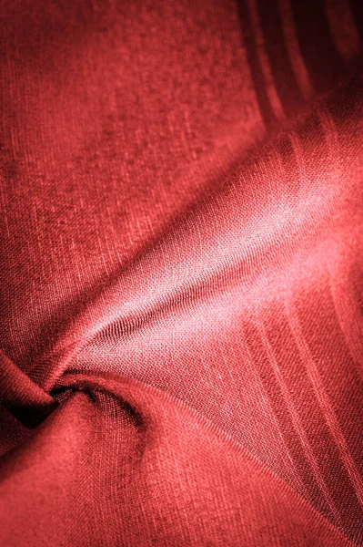Шелковая Ткань Красными Полосками Абстрактные Шелковые Тона Рубиновых Тонах Винтажный — стоковое фото