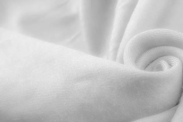 White Fabric Twill Thin Fabric Diagonal Weaving Threads Latin French — Stock Photo, Image