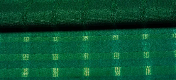 Prosty Zielony Materiał Liniami Linie Utworzone Przez Ekstrakcję Nici Tekstury — Zdjęcie stockowe