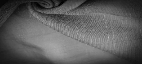 Черная Ткань Глубокий Черный Шелк Ткань Ткань Фон Текстуры Декоративные — стоковое фото