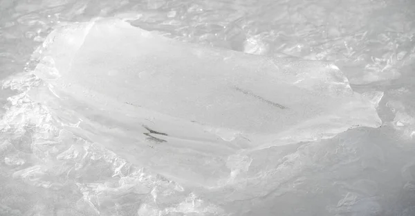 Flusseis Das Vorhandensein Von Eis Auf Flüssen Verändert Ihr Verhalten — Stockfoto