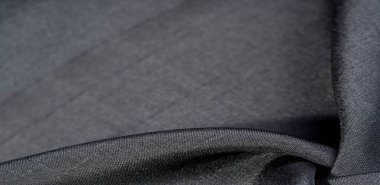 Siyah kumaş. Doğal kumaştan soyut kırmızı arkaplan. Pamuk. Doku, arkaplan, desen