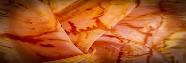 soyut baskılı turuncu ipek kumaş, zemin, bağlam, sevgi, folyo, alan dokusu, arka plan, desen,