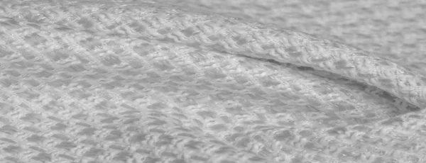 Біла Тканина Металевими Блискітками Має Блискучу Срібну Верхівку Текстура Тла — стокове фото
