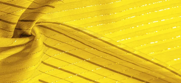 Sarı Kehribar Kumaş Parlak Çizgili Taze Rahat Bir Tarz Için — Stok fotoğraf