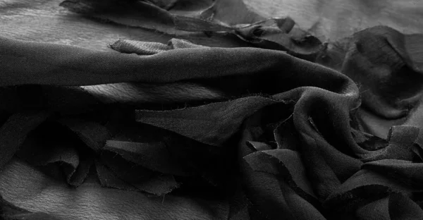 Textura Contexto Contexto Tecido Carvão Preto — Fotografia de Stock