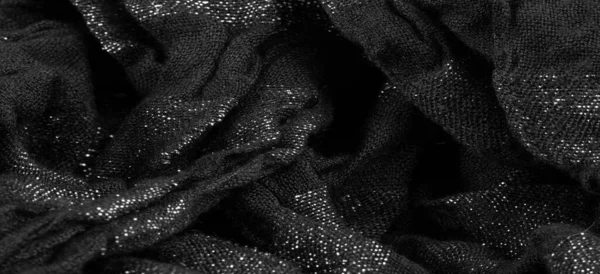 Texture Contexte Contexte Tissu Charbon Noir — Photo