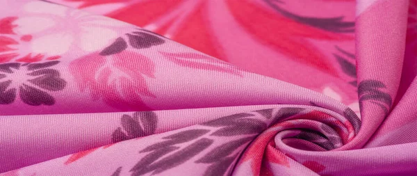 delicate pink silk with floral print Exceptionally lightweight pure silk fabric with a delicate texture. Clean, use lining when opacity is desired. texture, background, pattern,
