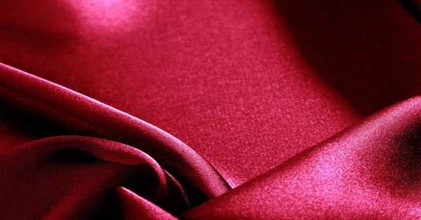 Tecido Seda Vermelha Adicione Toque Luxo Qualquer Design Adicionando Este — Fotografia de Stock