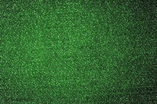Textura Fundo Padrão Tecido Verde Escuro Revestido Com Fio Prata — Fotografia de Stock