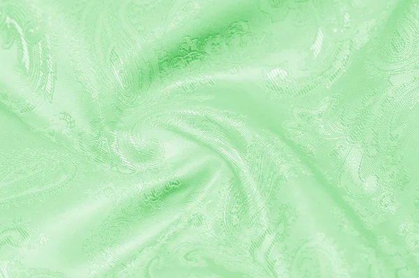 Tekstura Tło Materiał Jedwab Zielony Szczupły Lekki Dodaj Swojego Projektu — Zdjęcie stockowe
